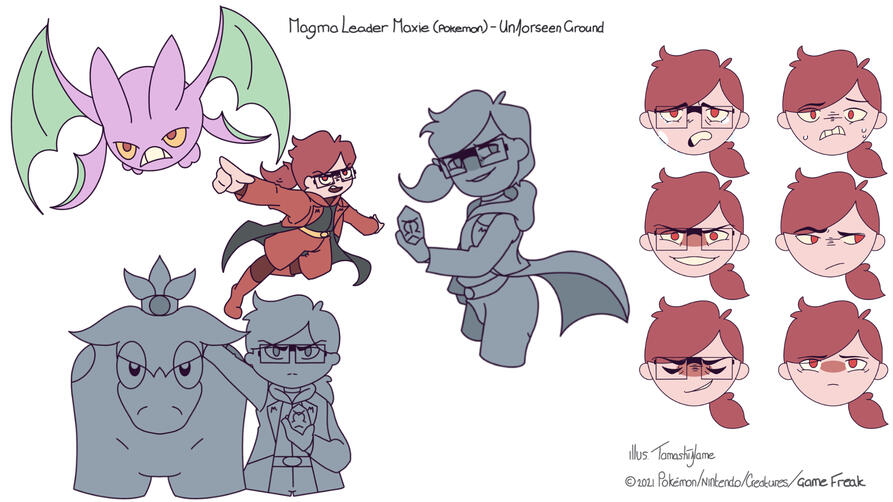 Unforeseen Ground (2022), Maxie Expression Sheet